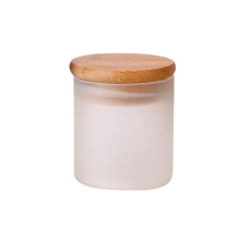 Custom mini 80ml Home usage Borosilicate glass storage jar with bamboo lid for candy spice DIY gift
